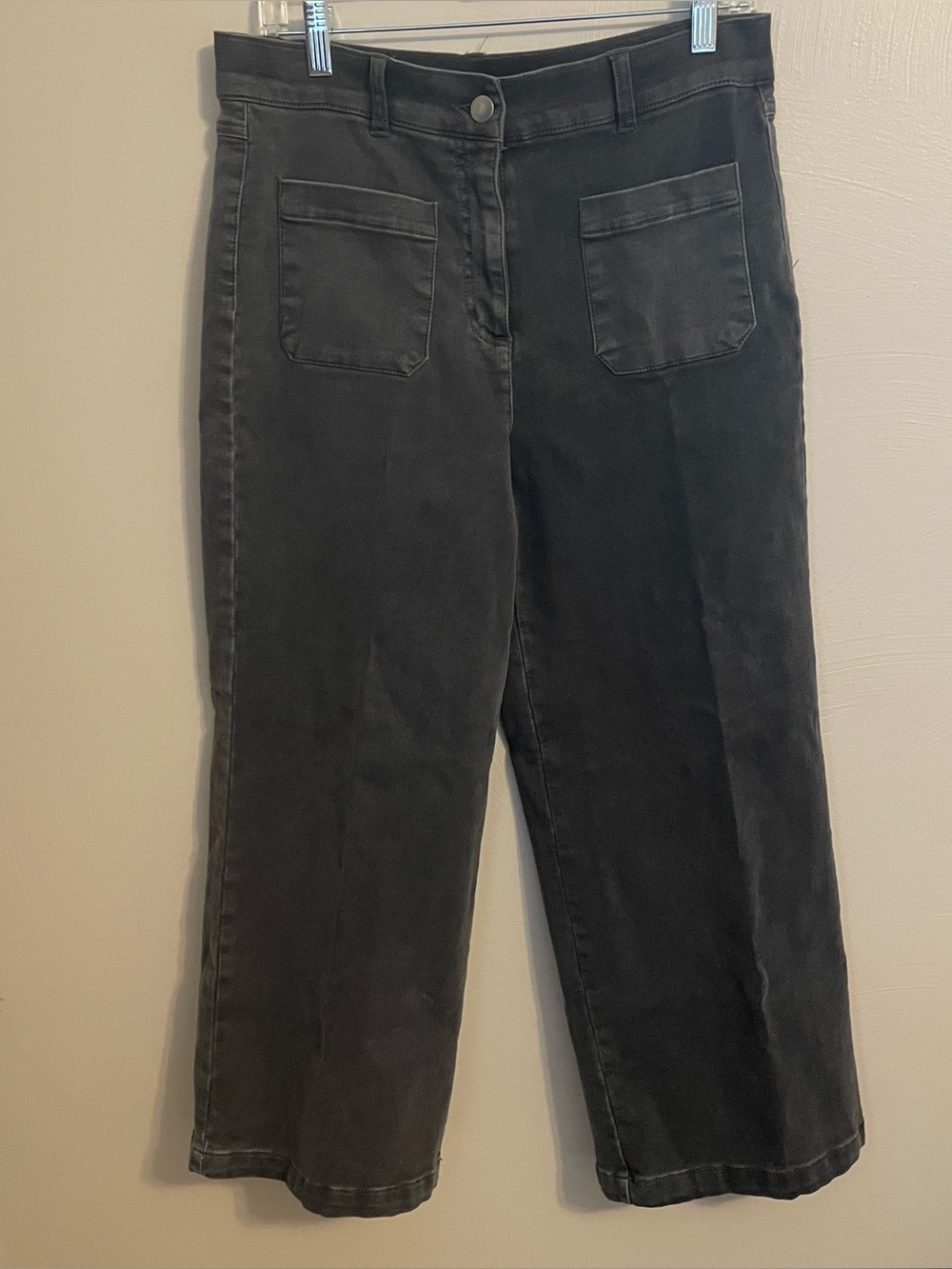 Ruby Rd Black wide leg jeans size 10 petite